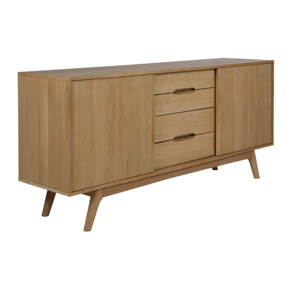 Madal kapp tammepuust 180x84 cm Marte - Actona-image-1