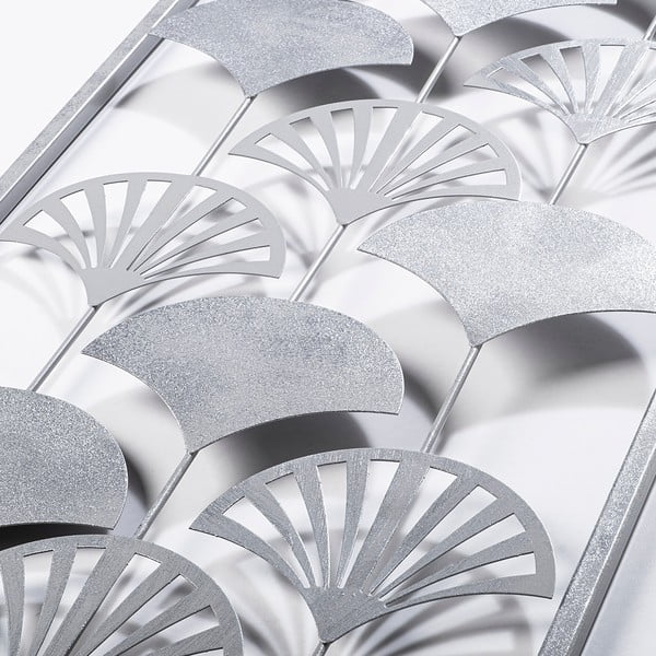 Metallist seinakaunistus 32x90 cm Gingko - Wallity-image-4
