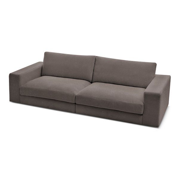 Hallikaspruun velvetist diivan 274 cm Leonard - Bobochic Paris-image-4