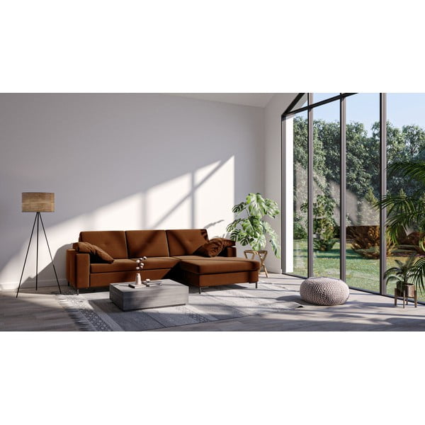 Tumeoranž sametne nurgadiivan , paremas nurgas Moor - Ghado-image-3