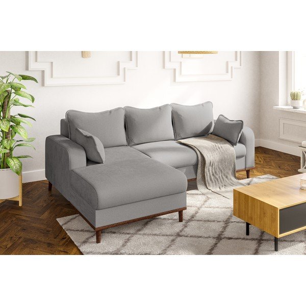 Helehall velvetist nurgadiivan (vasak nurk) Beata - Ropez-image-1