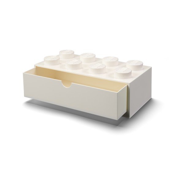 Bílý stolní box se zásuvkou LEGO® Double-image-1
