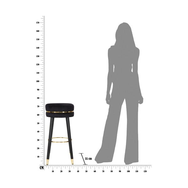 Mauro Ferretti Nero/Kuldne must baarijalg Paris - Mauro Ferretti-image-4