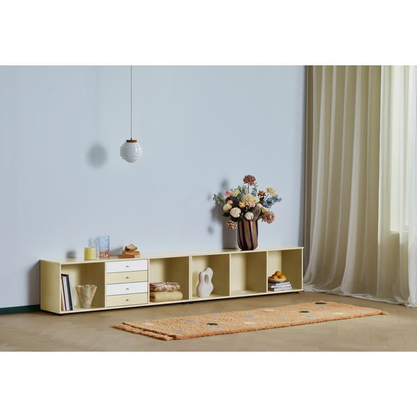 Helekollane madal kummut 267x61 cm Mistral - Hammel Furniture-image-1