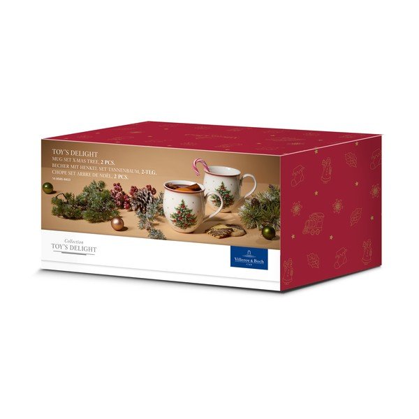 2 valge portselanist kruusi jõulumotiividega Villeroy & Boch komplektis X-mas tree - Villeroy&Boch-image-2