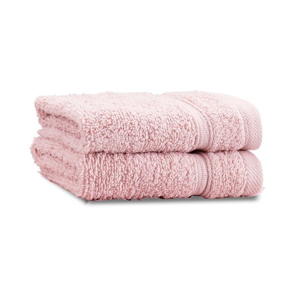 Heleroosad froteerätikud 2tk komplektis 30x30 cm Zero Twist - Catherine Lansfield