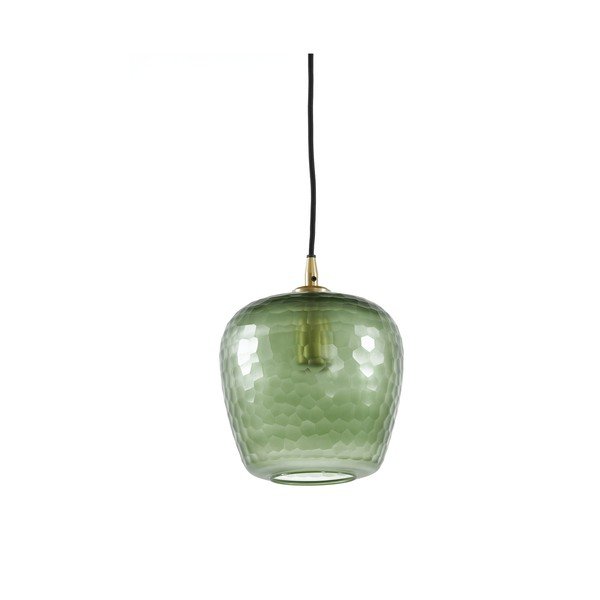 Roheline laevalgusti klaasist lambivarjundiga ø 17 cm Danita - Light & Living-image-1