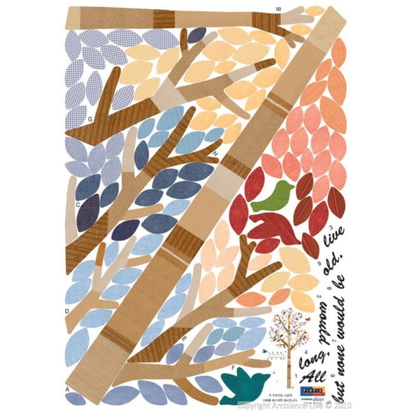 Kleebis puu ja linnud - Ambiance-image-1