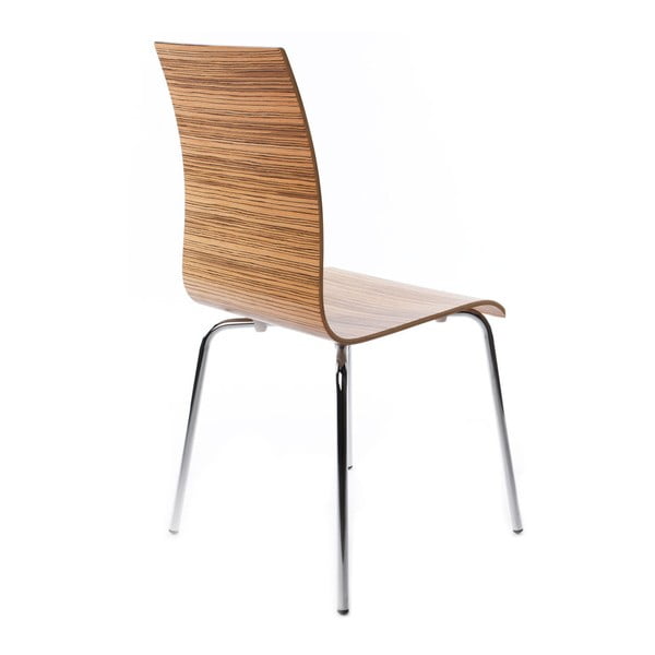 Jídelní židle se sedákem v dekoru světlého dřeva Kokoon Classic Zebrano-image-2