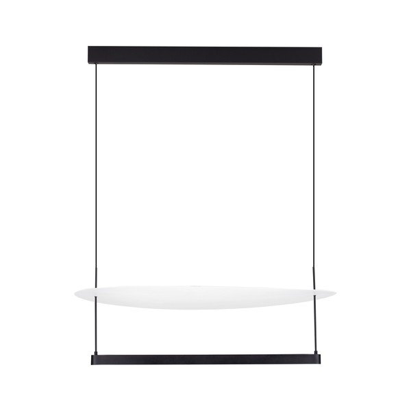 Valge/mattmust alumiiniumist hämardatav LED-rippvalgusti ø 80 cm Diona - Nova Luce