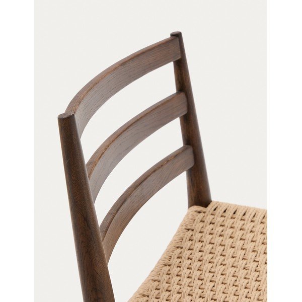 Pruun tammepuidust baaritool (istme kõrgus 70 cm) Analy - Kave Home-image-2