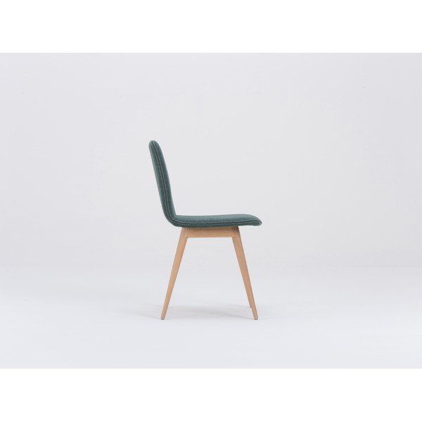 Tammepuust alusega roheline söögitool Ena - Gazzda-image-3