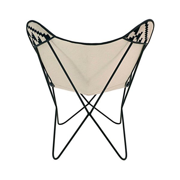 Černobílé křeslo Ethno-image-2