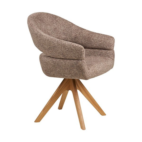 Pruun polsterdatud söögitool käetugedega Dover - House Nordic-image-3