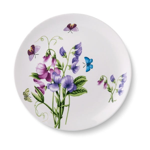 Sada 6 porcelánových talířů Violet, ⌀ 24 cm