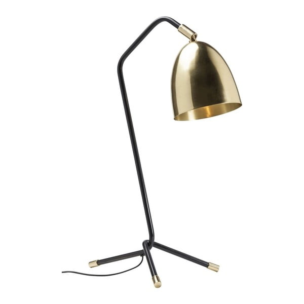 Černo-zlatá stolní lampa Kare Design Knit