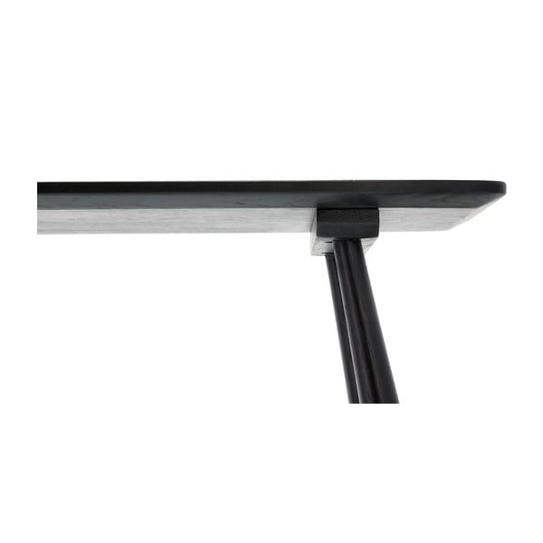 Must tamme konsoollaud 90x28 cm Bast - Villa Collection-image-4