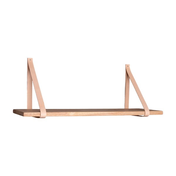 Puidust riiul nahast käepidemetega , 80 x 20 cm Forno - House Nordic-image-1