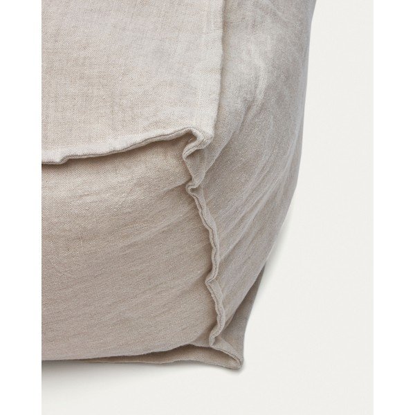 Beež linane kott-tool Forallac - Kave Home-image-4