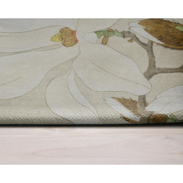 Roheline ja beež vaibajooksja 135x55 cm Bird - Velvet Atelier-image-3