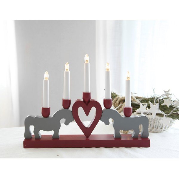 Punane jõuluküünlajalg Leksand - Star Trading-image-2