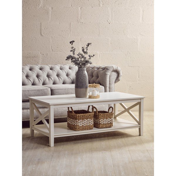 Valge kohvilaud 60x120 cm Heritage - Premier Housewares-image-3