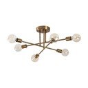 Kuldne laevalgusti 64x64 cm Flower - Opviq lights