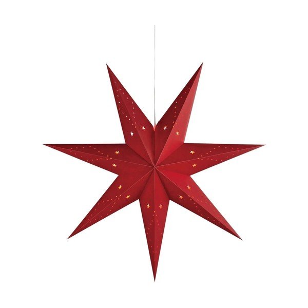 Punane rippuv jõulu valguskaunistus Saturnus – Markslöjd