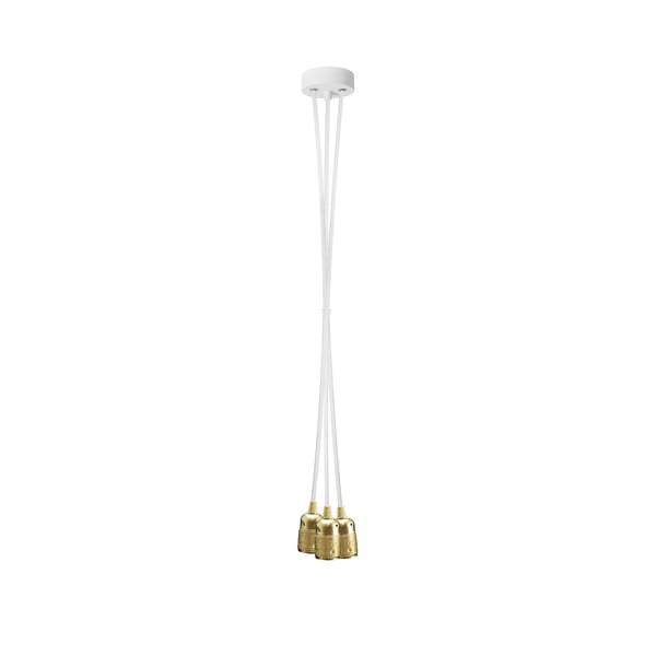 Trojitý bílo-zlatý kabel Bulb Attack Uno
