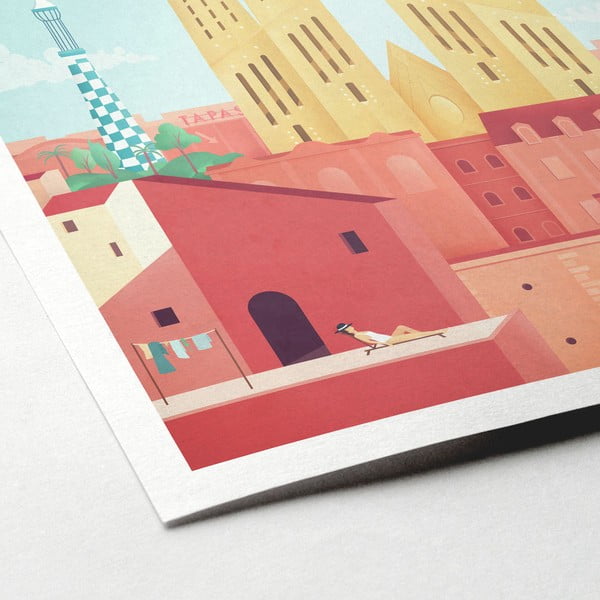 Plakat , 30 x 40 cm Barcelona - Travelposter-image-2