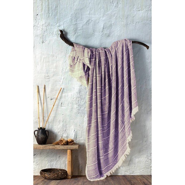 Lilla musliinist voodipesu kaheinimesevoodile 220x240 cm Etno - Mijolnir-image-3