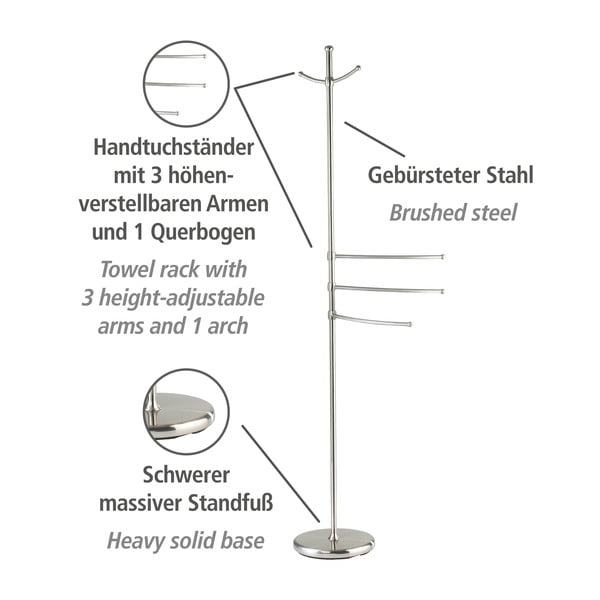 Rätikute ja hommikumantlite statiiv Adiamo - Wenko-image-3