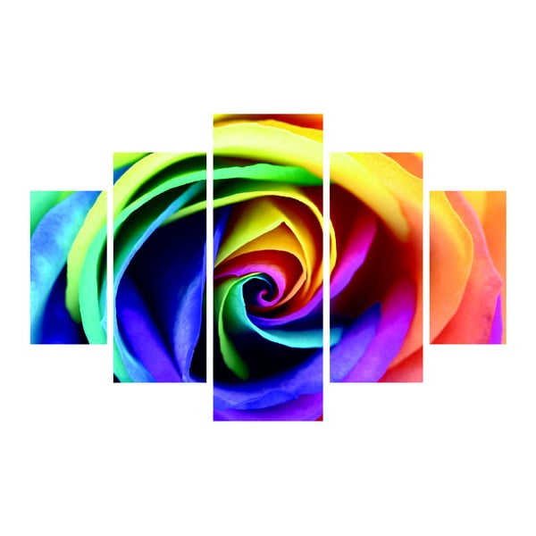 Vícedílný obraz Color Rose, 92 x 56 cm