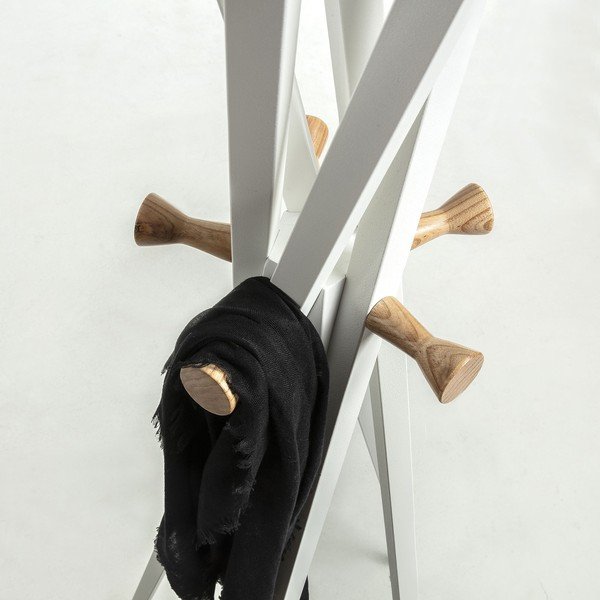 Valge mantlihoidja Benzara - Kave Home-image-1