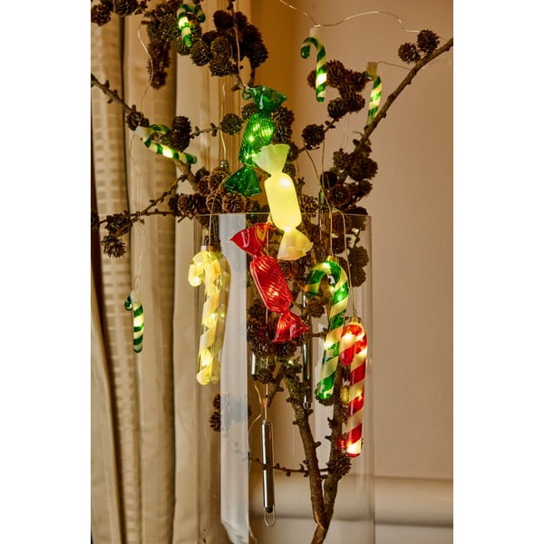 Valge rippuv LED jõulukaunistus ø 1,5 cm Hannah - Sirius-image-3