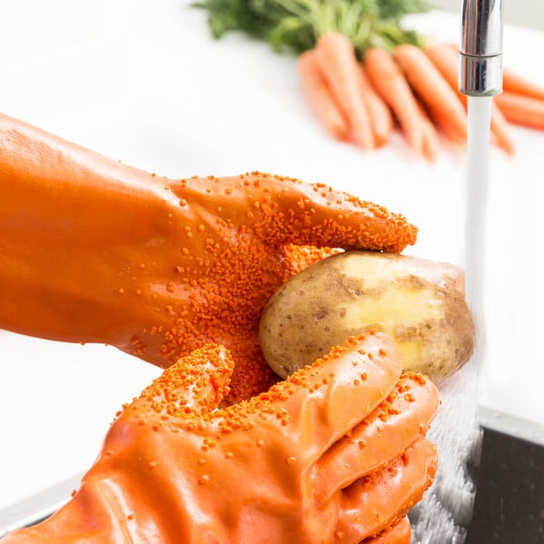 Oranžid kindad köögiviljade puhastamiseks - InnovaGoods