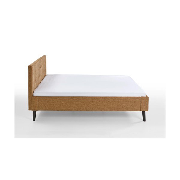Pruun polsterdatud kaheinimesevoodi 180x200 cm Empire - Meise Möbel-image-4