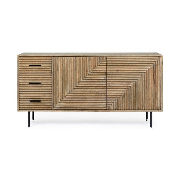 Naturaalne mangopuidust kummut, 160x83x40 cm Darsey – Bizzotto-image-1