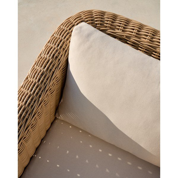 Beež/naturaalne polsterdatud aiatool Meria - Kave Home-image-2