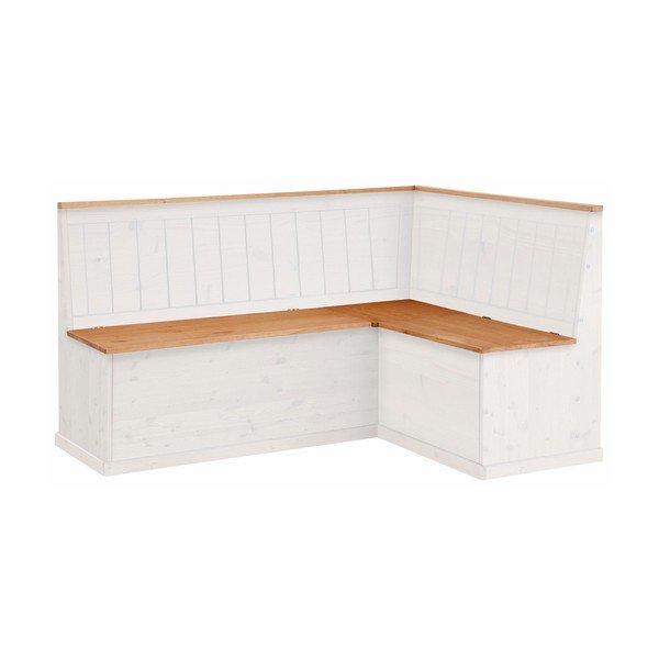 Valge muutuv nurgapink männipuidust koos hoiuruumiga Silas - Støraa-image-1