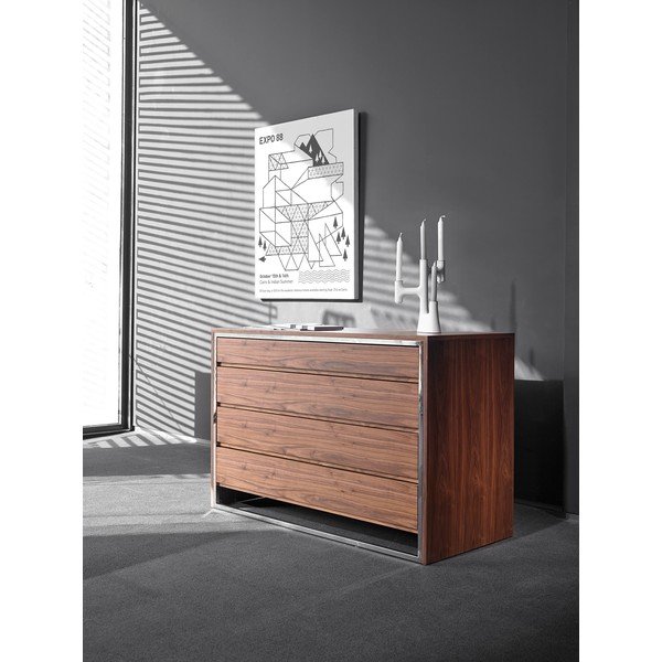 Komoda Ángel Cerdá Walnut Steel Wide-image-3