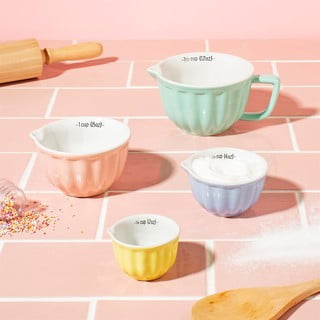 Komplekt 4 kivinõudest mõõdukaussi Retro - Sass & Belle