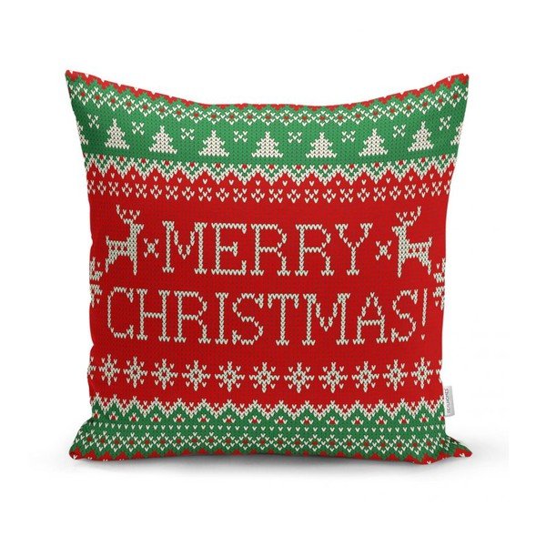 Komplekt 4 jõulupadjakatet ja lauajooksikut Merry Christmas - Minimalist Cushion Covers-image-3