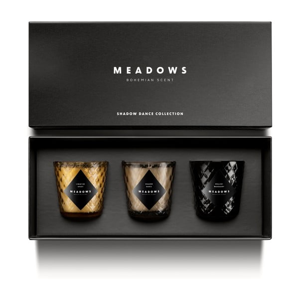 Sada 3 svíček Meadows Shadow Dance Collection