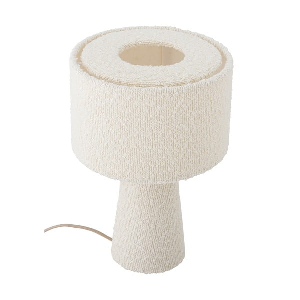 Valge lauavalgusti tekstiilist varjuga (kõrgus 30 cm) Emmie - Bloomingville-image-4