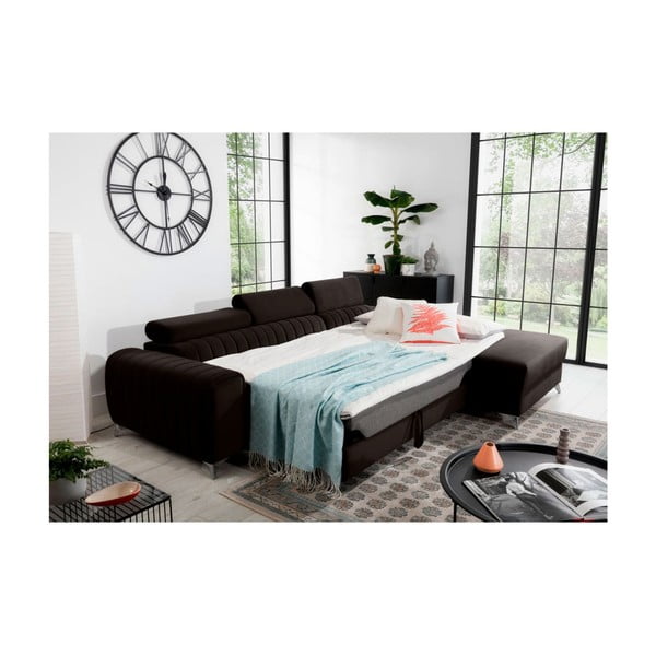 Tumepruun sametist lahtikäiv/sahtliga nurgadiivan (parem nurk/lamamisosaga) Grayson – ELTAP-image-4