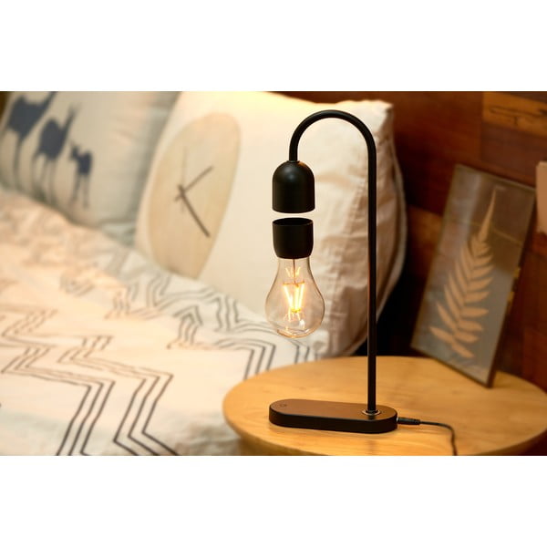 Must laualamp (kõrgus 36,5 cm) Evaro - Gingko-image-1