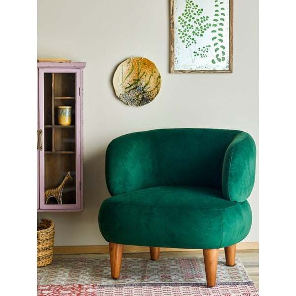 Tumeroheline sametist tugitool Ruperta - Bloomingville-image-1