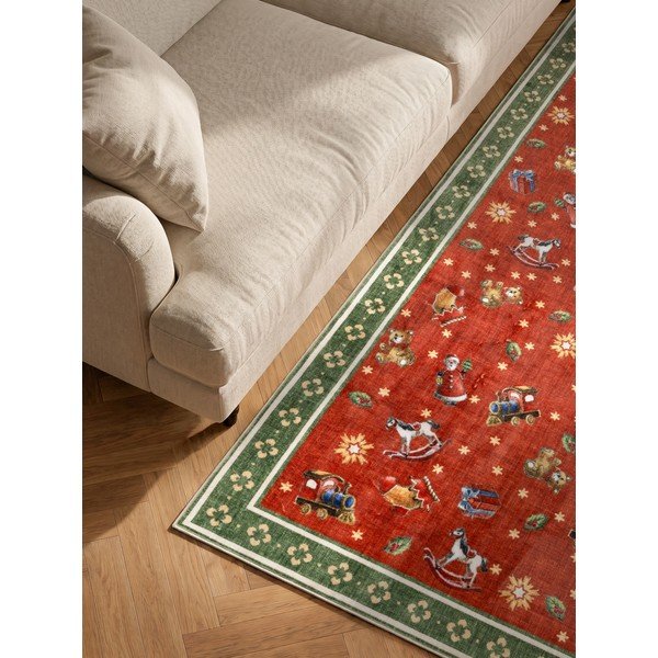 Punane/roheline vaip jõulumotiividega 160x230 cm Toy's Delight Nostalgic Noel Red Green - Villeroy&Boch-image-2
