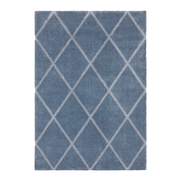 Modro-šedý koberec Elle Decoration Maniac Lunel, 80 x 150 cm
